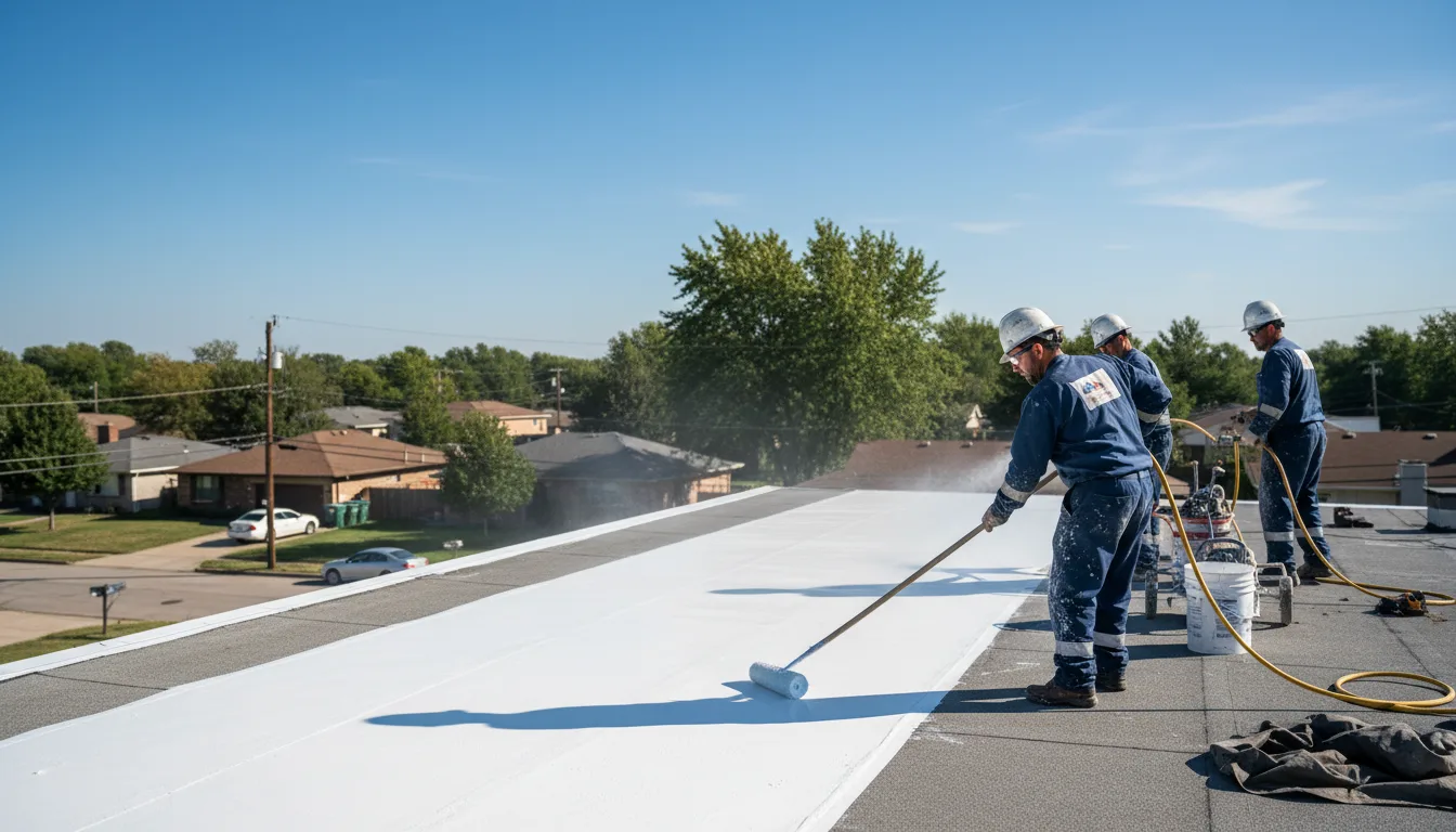 Commercial roof coating in Elmira, MI near me